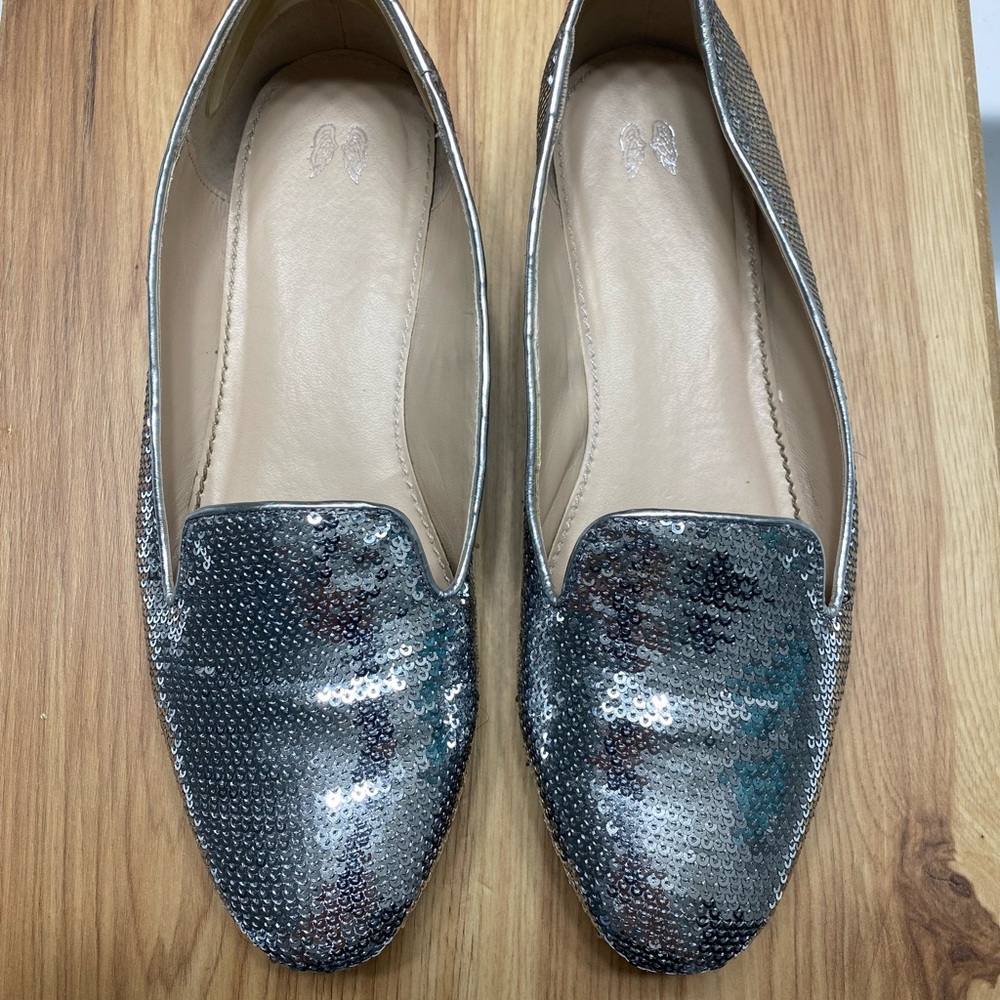 Silver sequin VS loafers